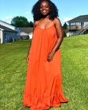 Ewuraba dress in burnt orange