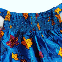 Ankara maxi blue skirt