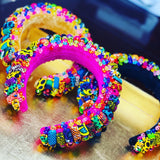 Ankara candy beads headbands