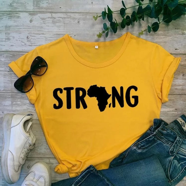 Africa Strong yellow T-Shirt