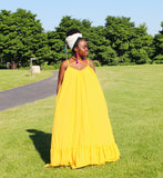 Ewuraba yellow maxi dress