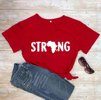 Africa Strong Red Tshirt
