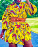 Yellow Mello Ankara kimono