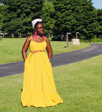 Ewuraba yellow maxi dress