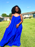 Ewuraba Royal blue dress